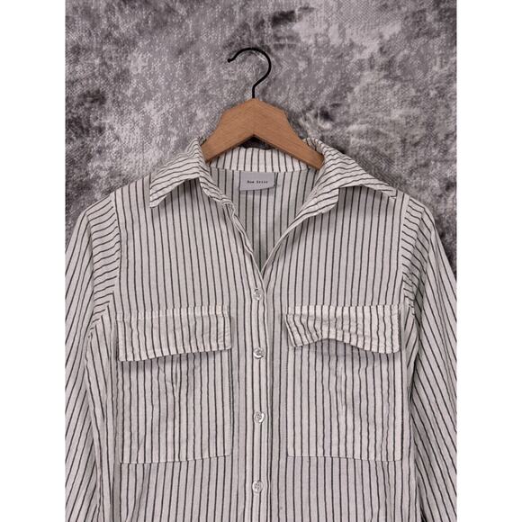 Rue Stiic Jumpsuit XS Womens Anthropologie Pinstripe Lightweight Coveralls - Picture 2 of 10